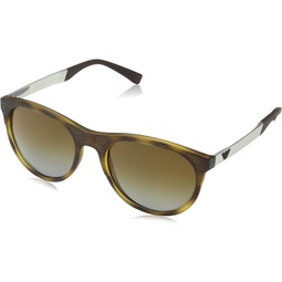 Armani EA4084 Sunglasses 5089T5-56 - Matte Dark Havana Frame, Polar Brown Gradient