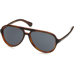 Emporio Armani EA4063 - 5464/87 Sunglasses, Black over Tortoise Frame 58mm w/ Grey Lens