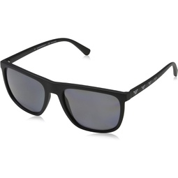 Emporio Armani Sunglasses Black Frame, Grey-Black Lenses, 57MM