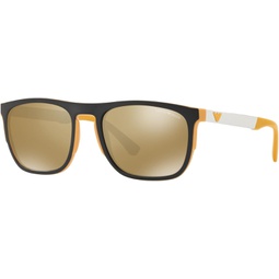 Sunglasses Emporio Armani EA 4114 F 56755A Matte Yellow