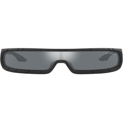 Emporio Armani Mens Ea4190u Universal Fit Rectangular Sunglasses