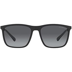 Emporio Armani Mens Ea4150 Rectangular Sunglasses