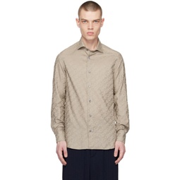 Taupe All-Over Shirt 231951M192000