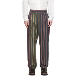 Multicolor Carlyle Trousers 241175M191009