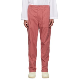 Pink Fatigue Trousers 231175M191009