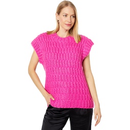 Womens English Factory Chunky Knit Sweater Vest