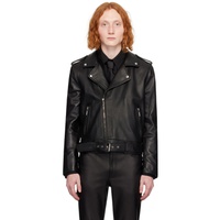 SSENSE Exclusive Black Leather Jacket 241600M181000