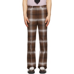 Brown Flared Trousers 231600M191007