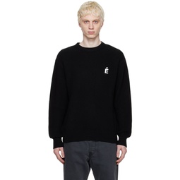 Black Boris Patch Sweater 231647M201002