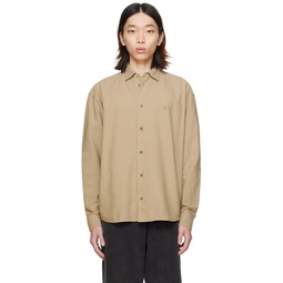 Beige Lyrique Accent Shirt 241647M192008