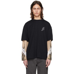 Black Goudron Thorns Long Sleeve T Shirt 241647M213026