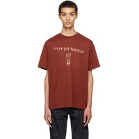 Brown Jean Michel Basquiat Edition Wonder Sugar Ray T Shirt 222647M213048