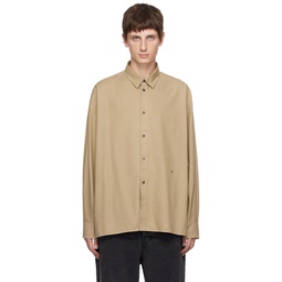 Beige Illusion Shirt 232647M192000