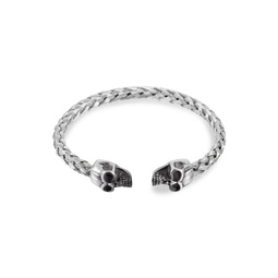 Stainless Steel Skull Cuff Bracelet