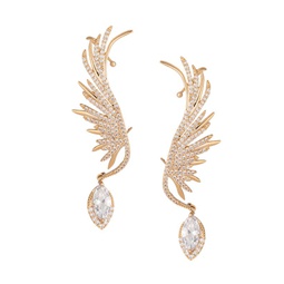 Luxe Goldtone & Crystal Earrings