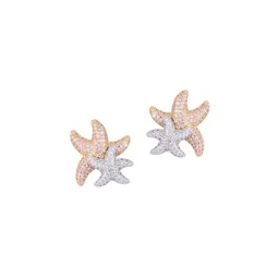 Luxe Pati Cubic Zirconia Starfish Earrings