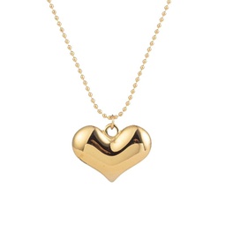 Luxe 18K Goldplated Sterling Silver Mini Heart Necklace