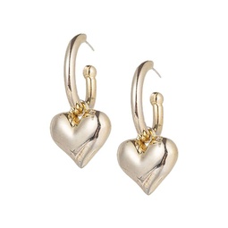 Luxe Cindy 24K Goldplated Mini Heart Earrings