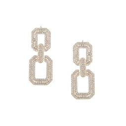 Luxe Charlotte Cubic Zirconia Link Dangle Earrings