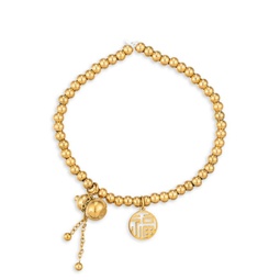 Luxe Charlize 18K Gold-Plated Beaded Bracelet