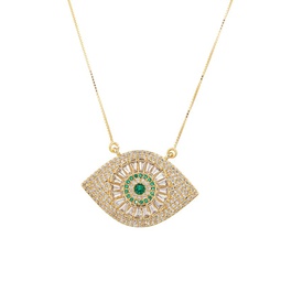 The Luxe Collection 18K Goldplated Evil Eye Pendant Necklace/12