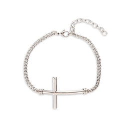 Carson Titanium Cross Chain Bracelet