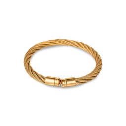 James Titanium Twist Wire Cuff Bracelet