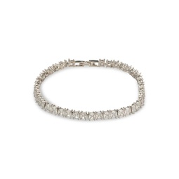 Luxe Claire Silvertone & Cubic Zirconia Tennis Bracelet
