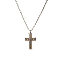 Premier Jordan Goldtone Titanium Cross Pendant Necklace