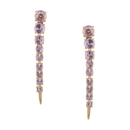 Harper Goldtone & Cubic Zirconia Drop Earrings