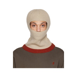 Beige Rib Balaclava 222647M150011