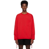 Red Technical Sweatshirt 231647M204023