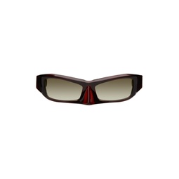 SSENSE Exclusive Red FA 081 Sunglasses 241196M134021