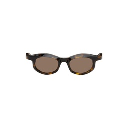 SSENSE Exclusive Brown RF 043 Sunglasses 241196M134013