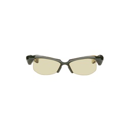 SSENSE Exclusive Green FA 208 Sunglasses 241196M134007
