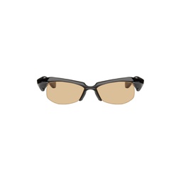 SSENSE Exclusive Black FA 208 Sunglasses 241196M134006