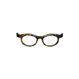 SSENSE Exclusive Brown RF 043 Glasses 241196M133003
