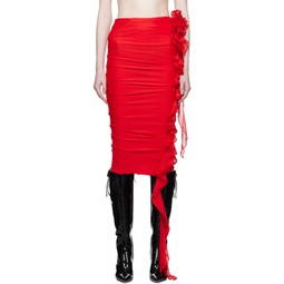 Red The Colt Midi Skirt 241730F092000