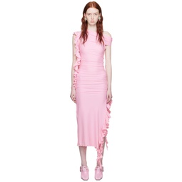 Pink The Assassin Midi Dress 241730F055000