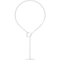 Silver Anka Lariat Necklace 241069M145004