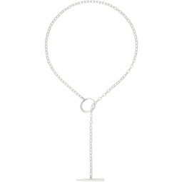 Silver Anka Lariat Necklace 241069M145004