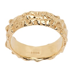 Gold Roca Slim Band Ring 241069M147011