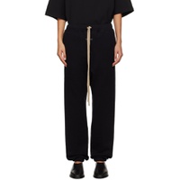 Black Relaxed Lounge Pants 231782F086000