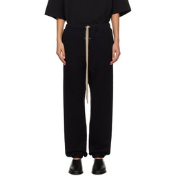 Black Relaxed Lounge Pants 231782F086000