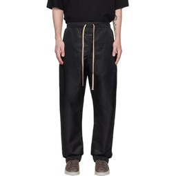 Black Relaxed Lounge Pants 231782M191003