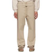 Beige Relaxed Trousers 231782M191009