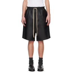 Black Relaxed Shorts 241782M193003