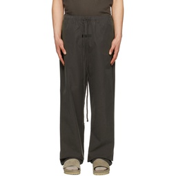 Gray Relaxed Track Pants 222161M191012