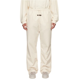 Off White Relaxed Lounge Pants 222161M191006