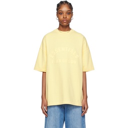 Yellow Crewneck T Shirt 241161F110039